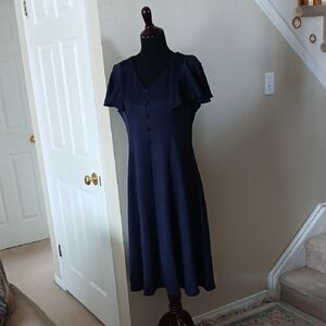 NWT Chic Navy Midi Dress